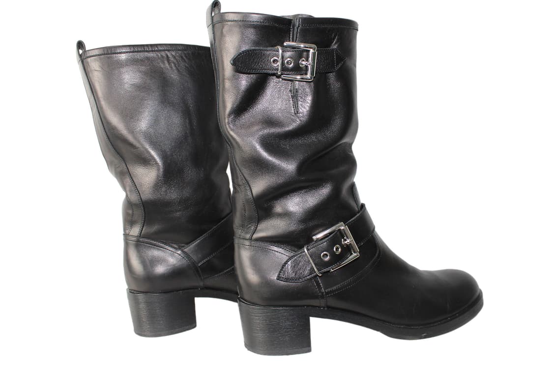 Gianvito Rossi 지안비토로시 레더 바이커 부츠 상품이미지5