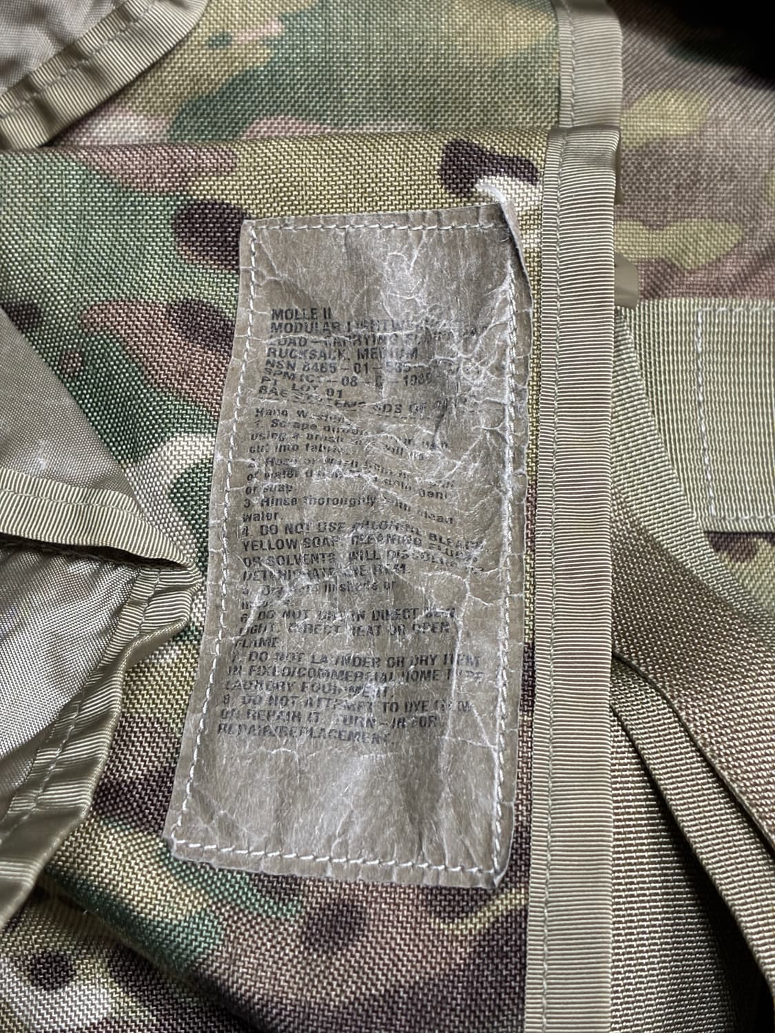 미군 오리지날 보급용 MOLLE II 미디움 럭색  상품이미지6