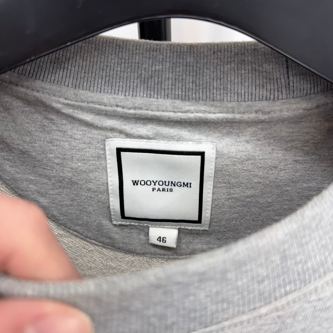 [46] 우영미 백로고 맨투맨 그레이 상품이미지4