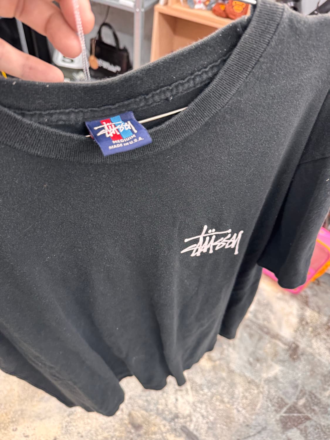 90s old stussy 스투시 반팔 드래곤 상품이미지2