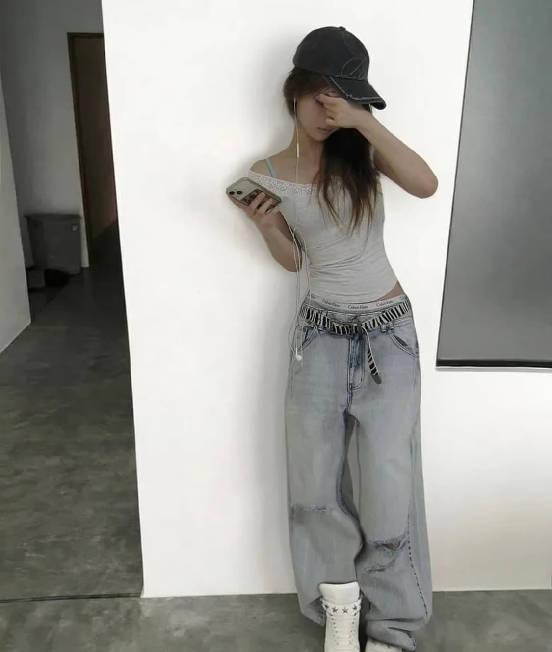 플리즈노팔로우 maya shirring top melange 마야 셔링탑 상품이미지4