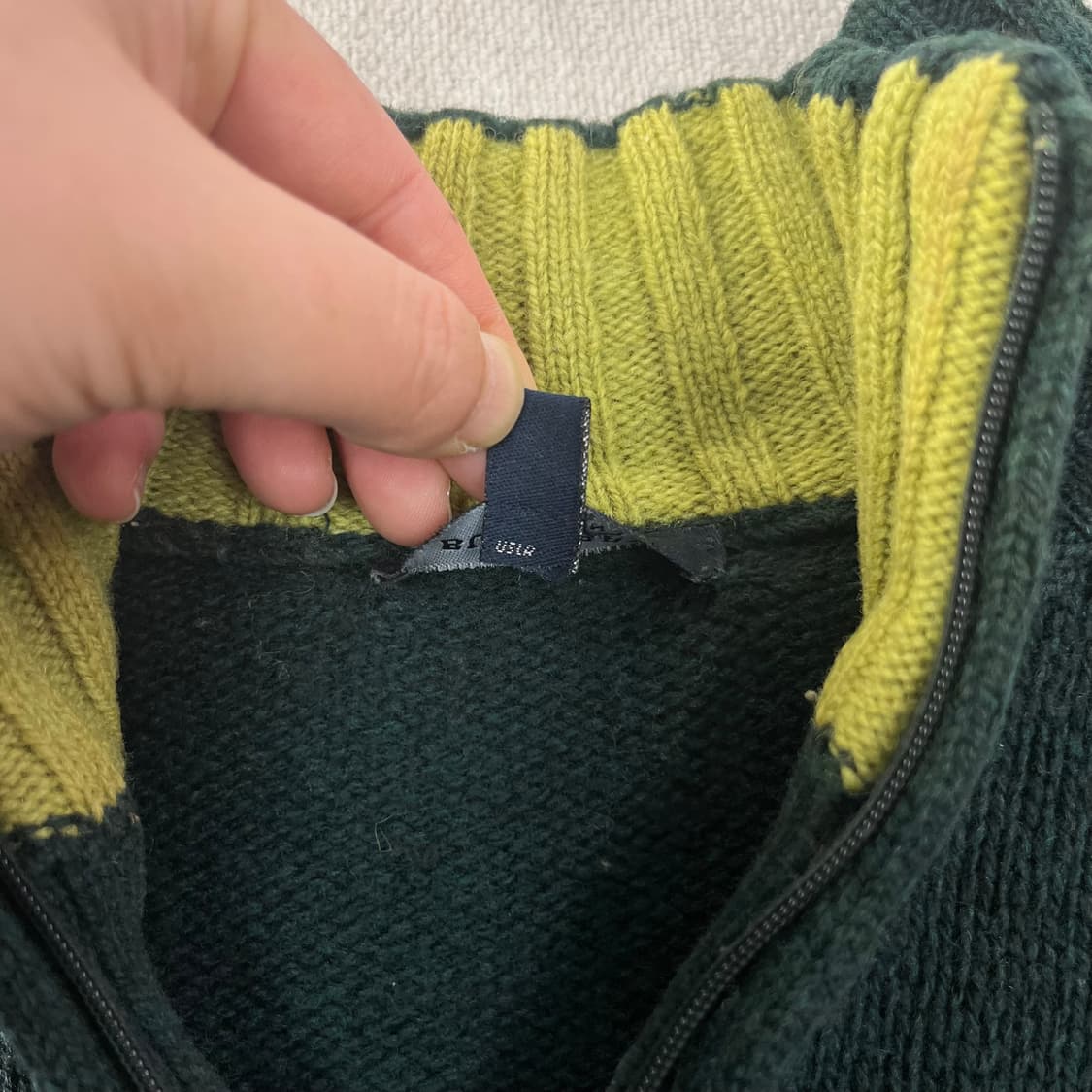 105 버버리 기마로고 엘보우 패치 울반집업 니트  상품이미지4