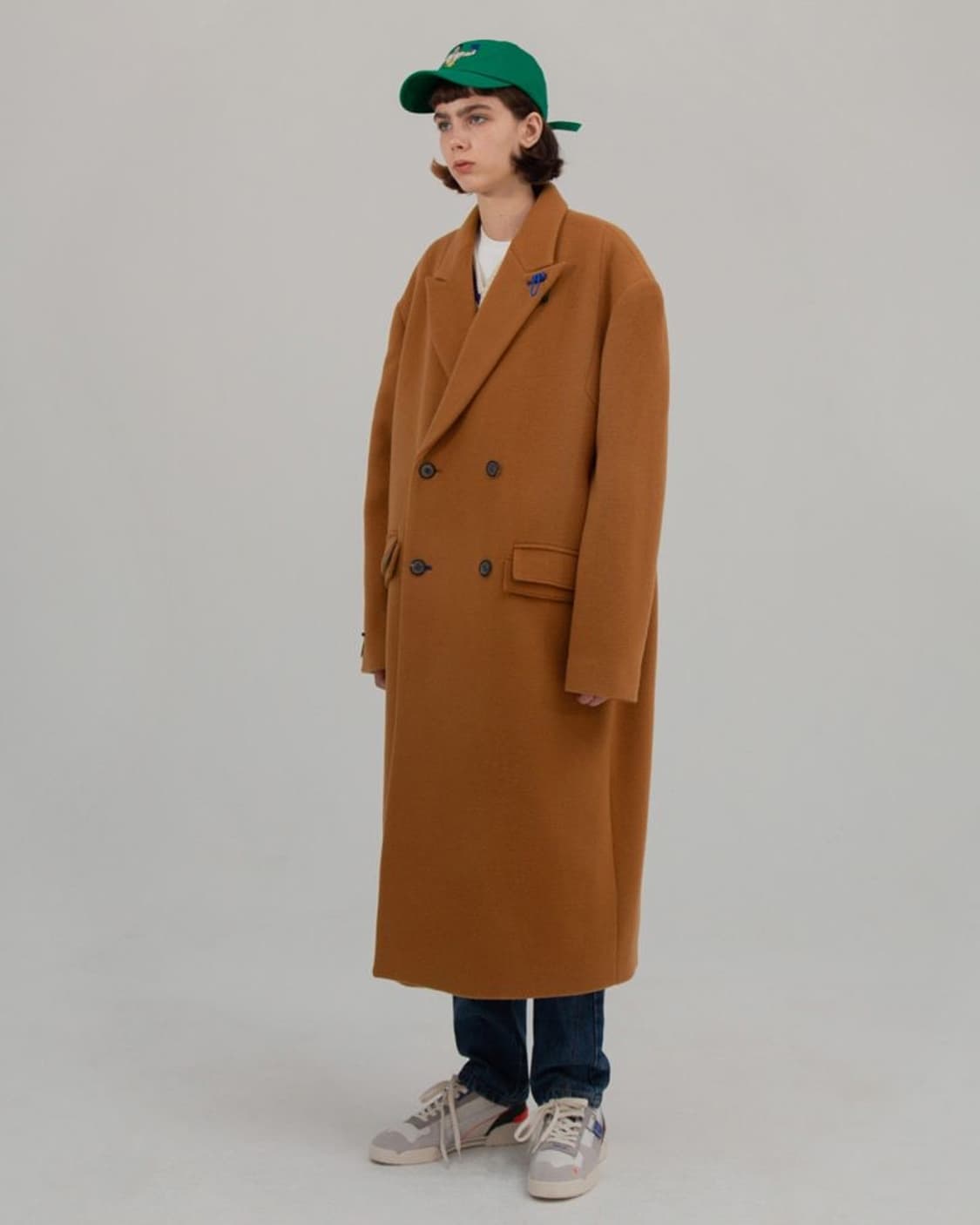 아더에러 블루 더블 코트 상품이미지2