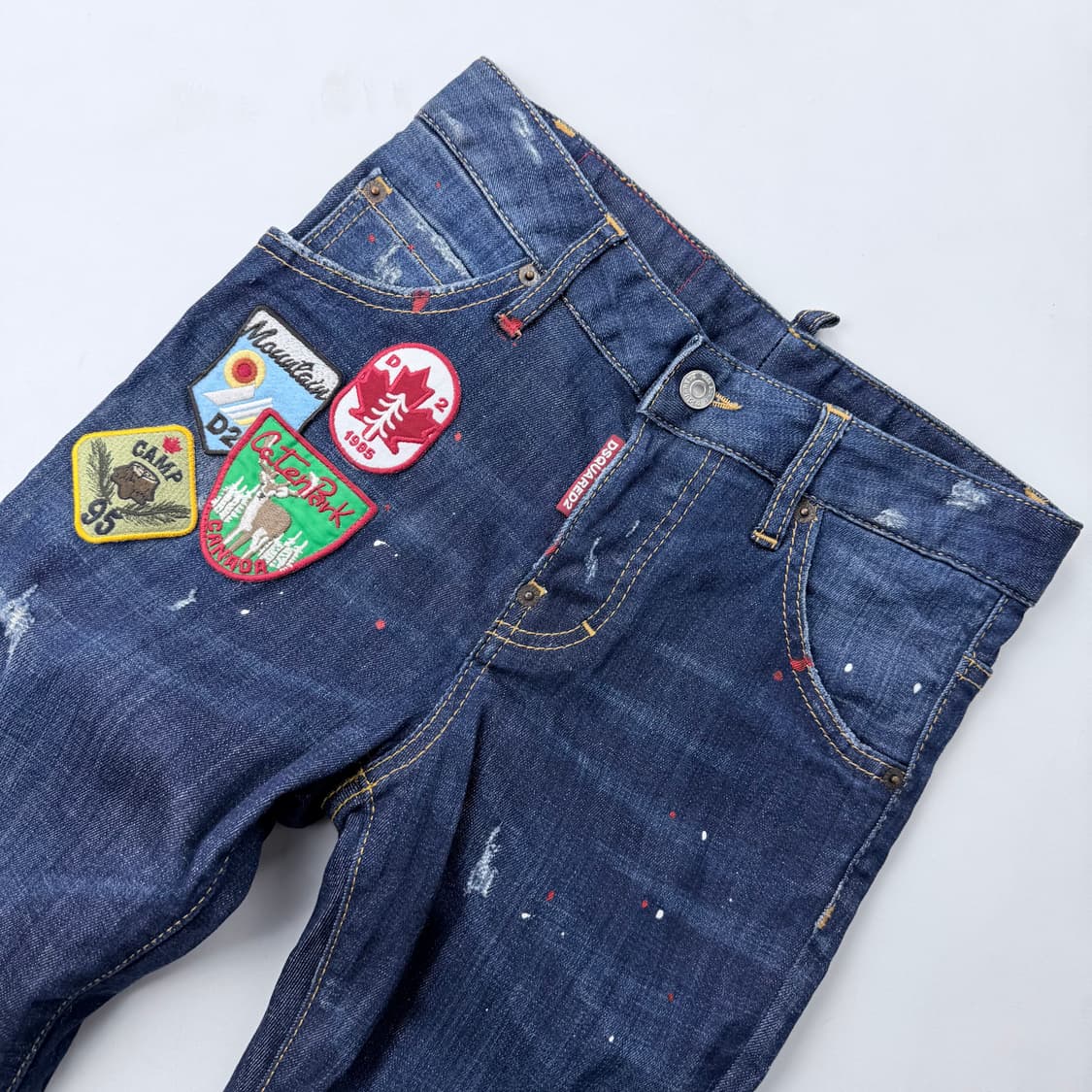 (36)디스퀘어드2 쿨 걸 크롭 멀티패치 데님 상품이미지3