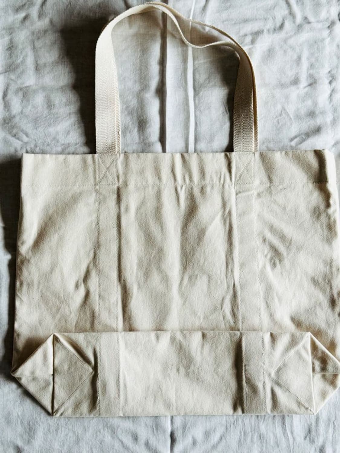 요지 야마모토 코튼 캔버스 레터링 토트백 상품이미지2