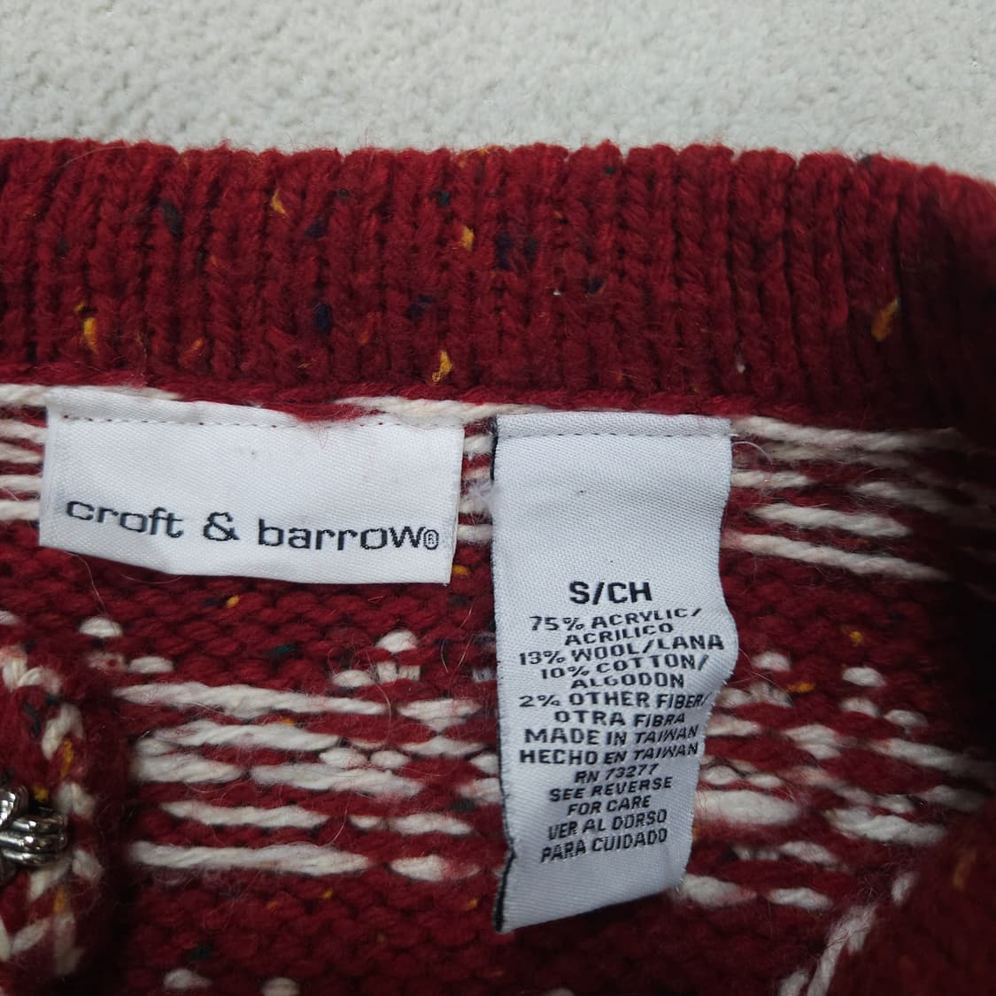 빈티지 노르딕 가디건 S 상품이미지4