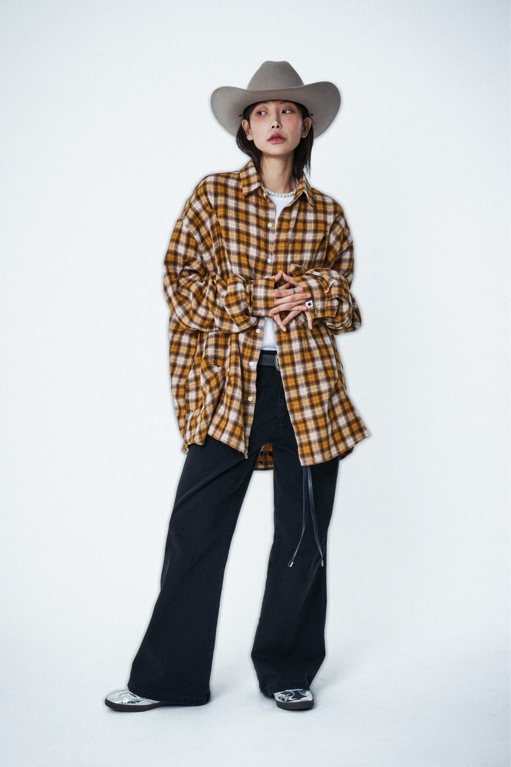 노쿨러스 CHECK BITE SHIRTS MUSTARD 체크 셔츠 2 상품이미지4