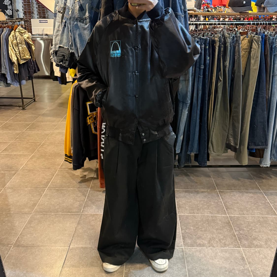 [NO.9] 빈티지 west out 새틴자켓  상품이미지2