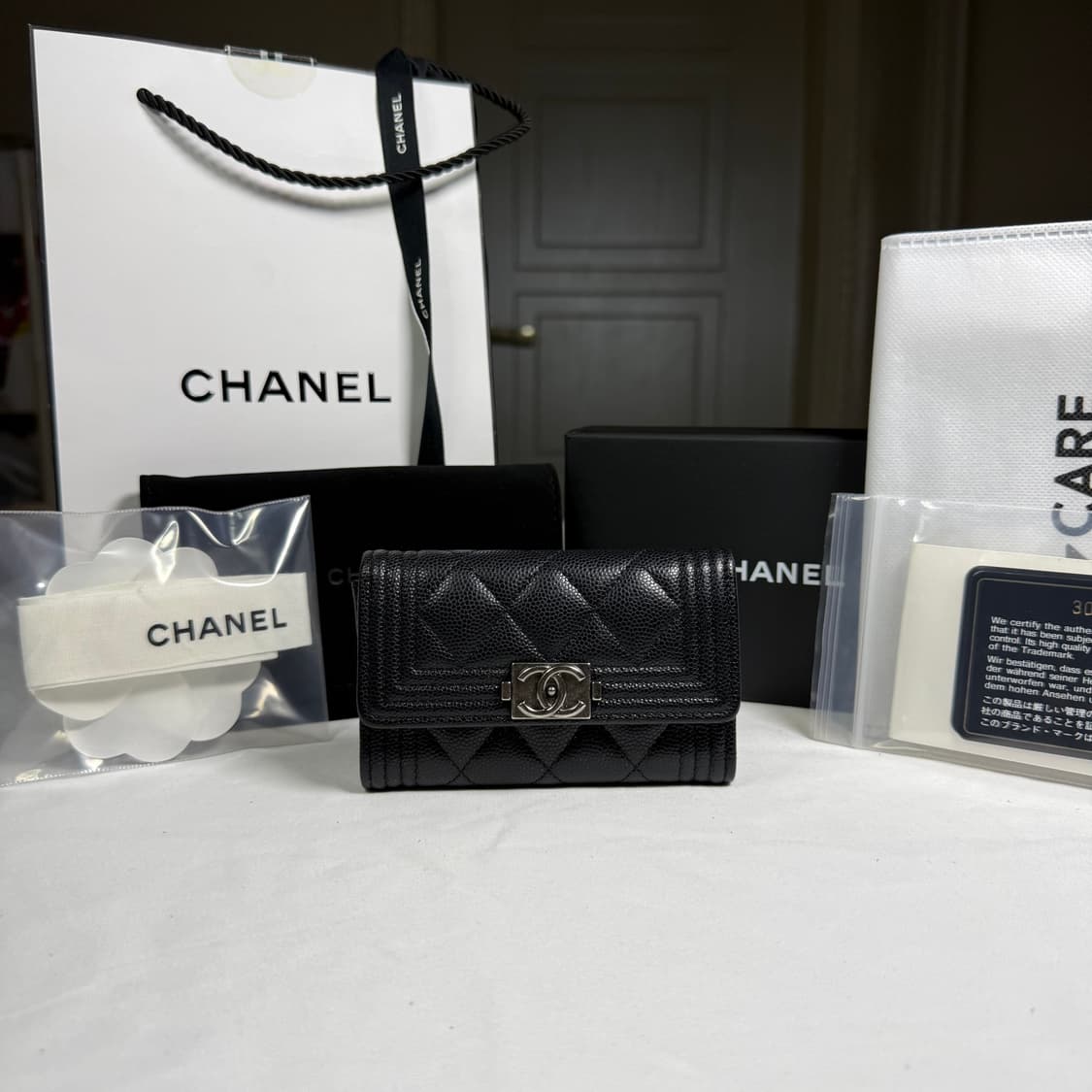 [20SS,풀구성] 샤넬 보이 플랩 카드 홀더 지갑 상품이미지1