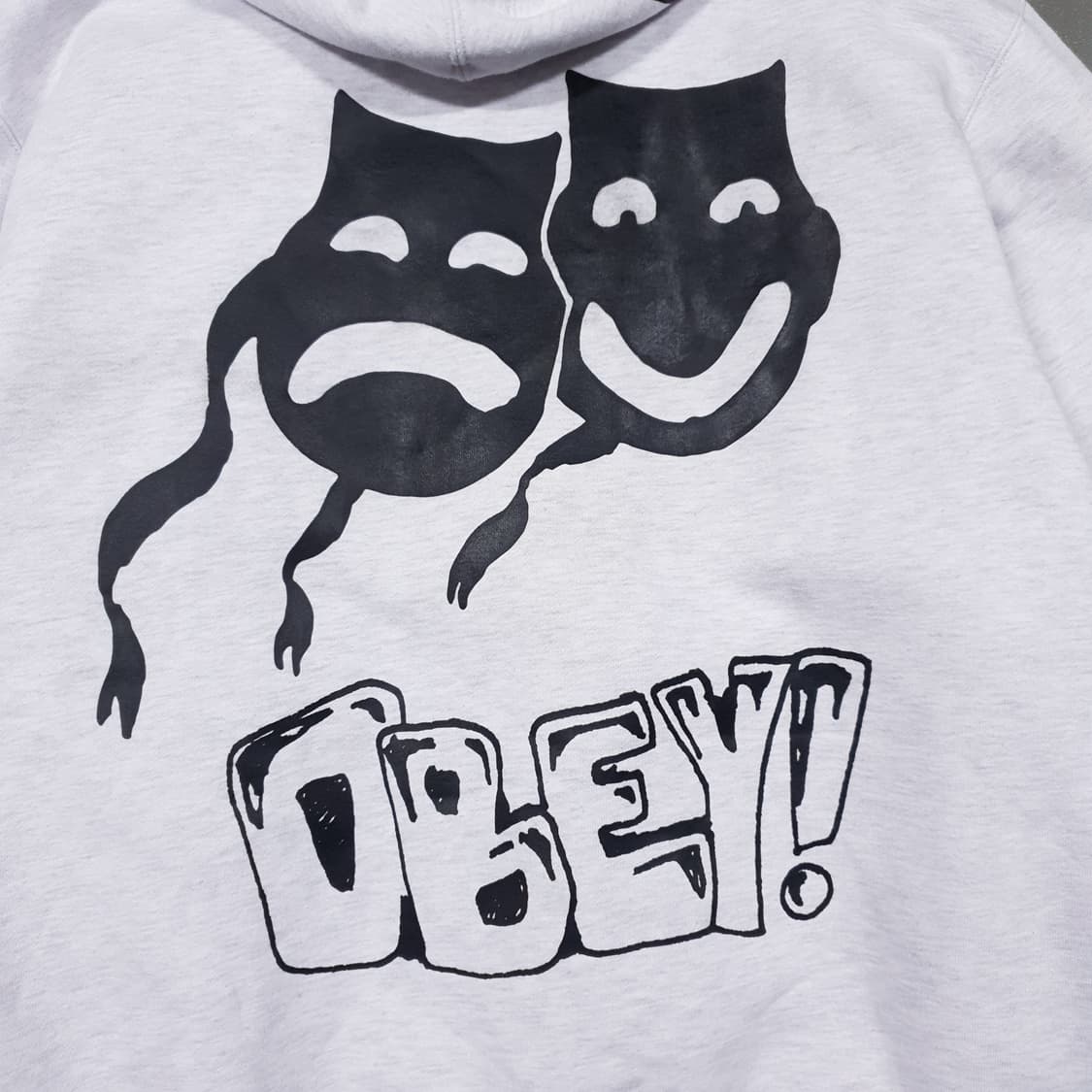 실측 XL) OBEY 오베이 필 나띵 프리미엄 빅로고 후드티 스웻셔츠 상품이미지3