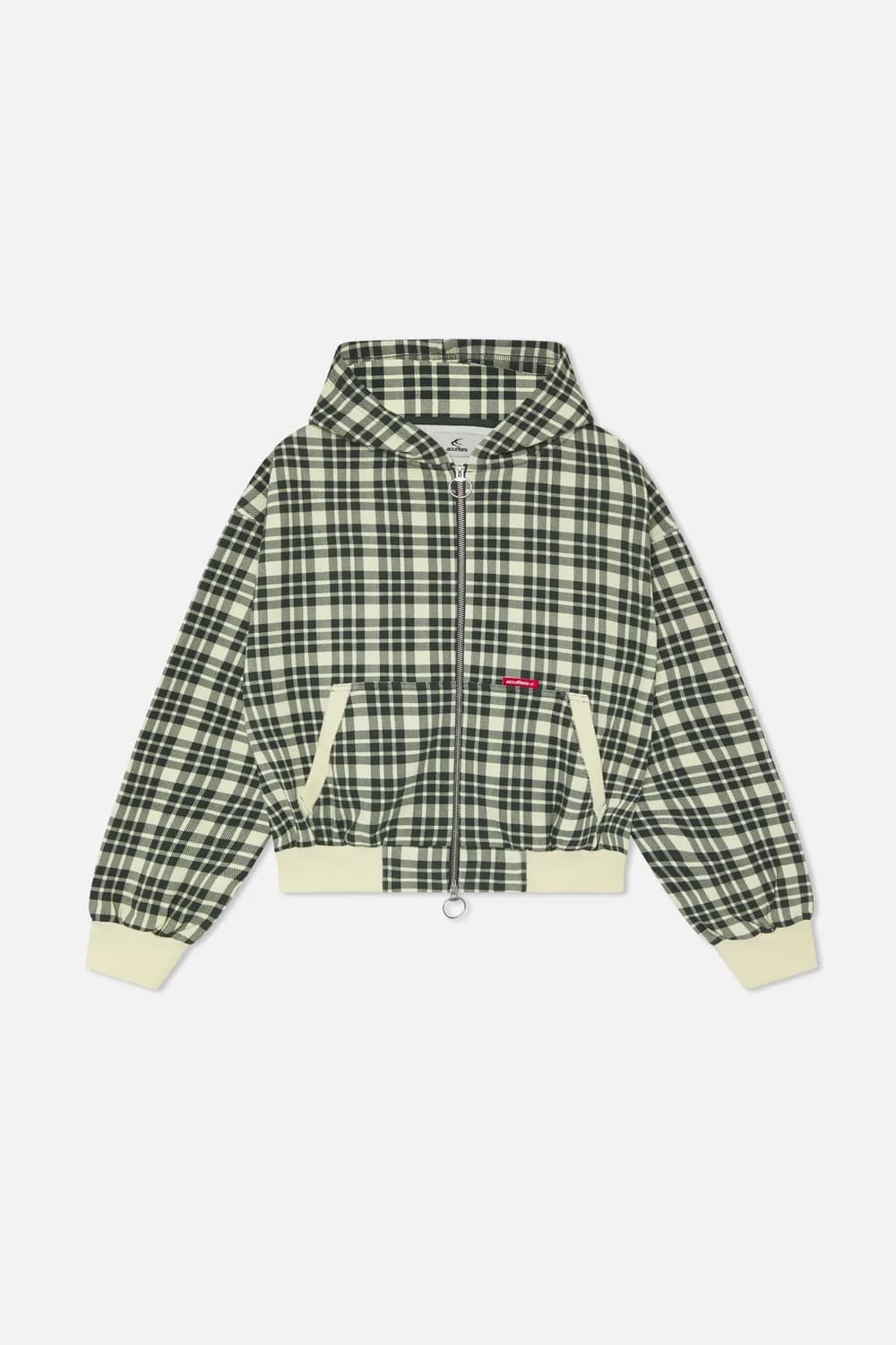 Scuffers green checks zipper 후드집업 상품이미지1