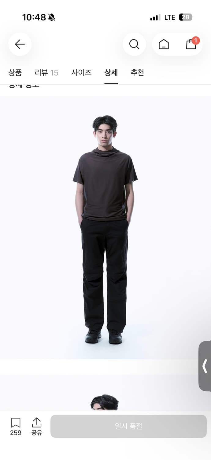 산산기어 후디드 브라운 3사이즈 상품이미지2