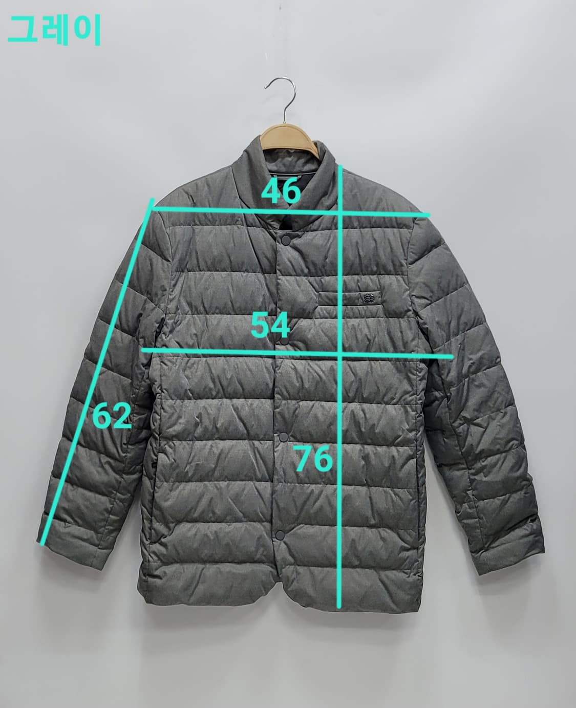 KOLON 코오롱 구스 다운 경량 패딩 자켓 / 남 100 그레이 상품이미지10