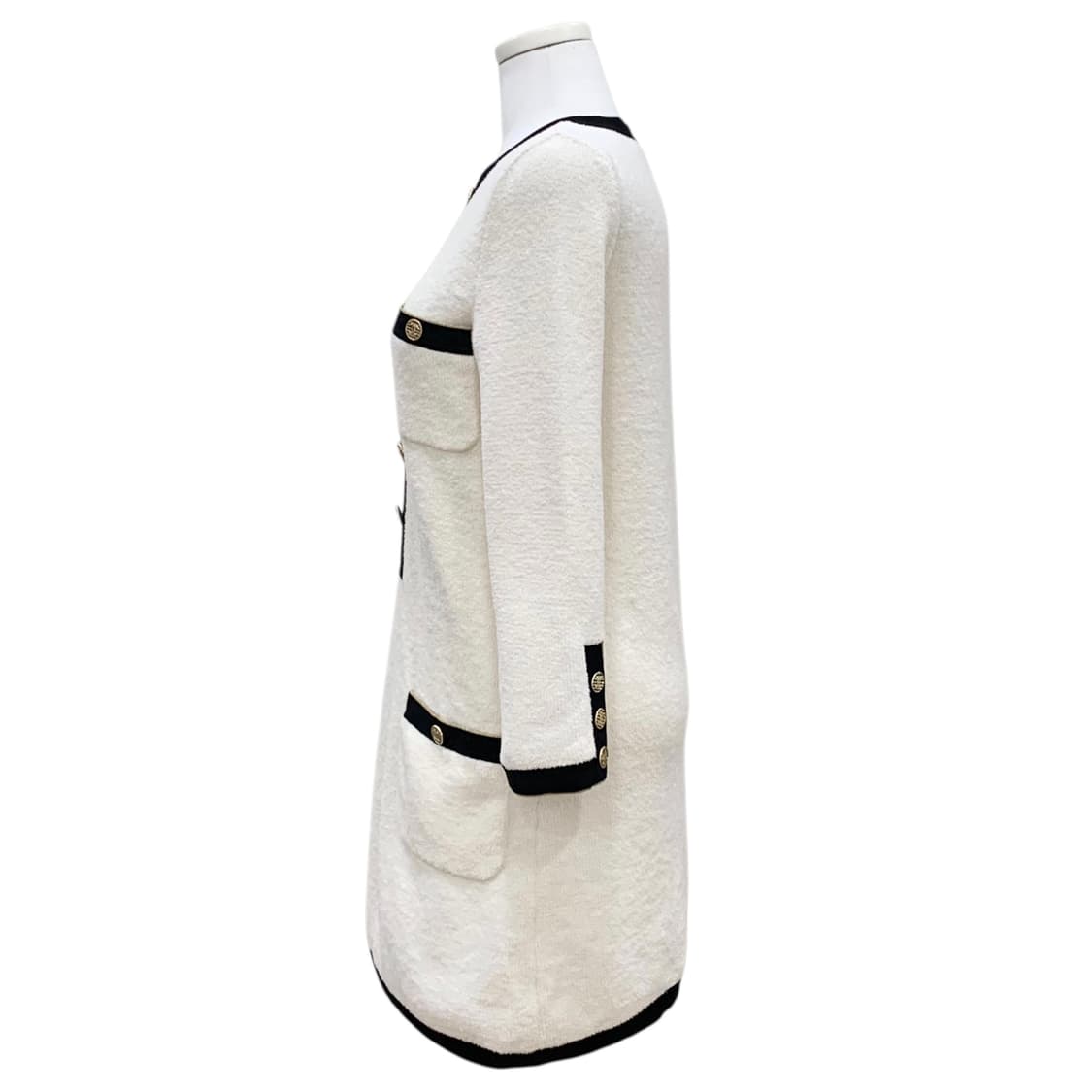 샤넬 CC버튼 테리 부클 니트 원피스 상품이미지2