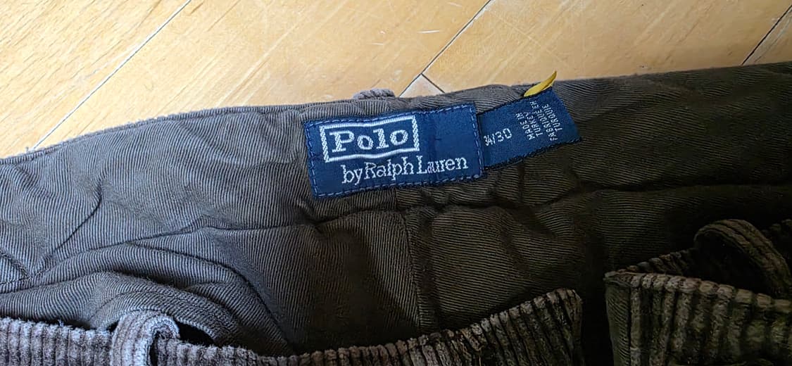 폴로랄프로렌 와이드핏 코듀로이 팬츠 W34L30 상품이미지9