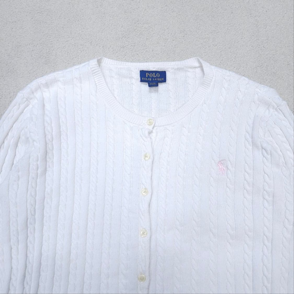 폴로 랄프 로렌 신형 케이블 가디건 XL16 화이트 상품이미지4