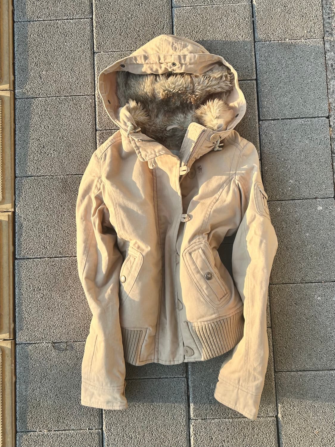 *Rare* 2000s 아베크롬비 울프죠 베이지 자켓 상품이미지1