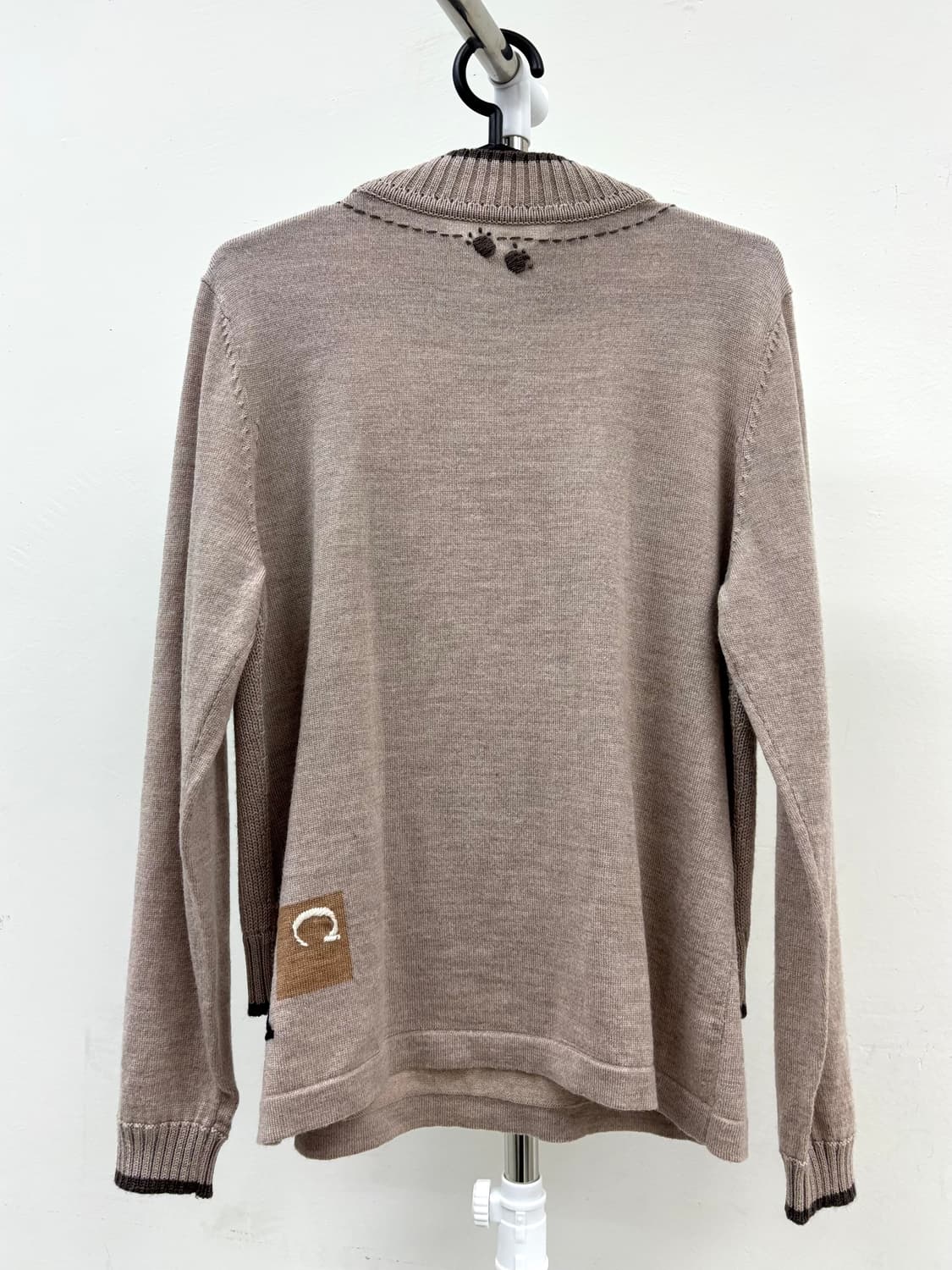 빈티지 울100% 브라운 니트 상품이미지7