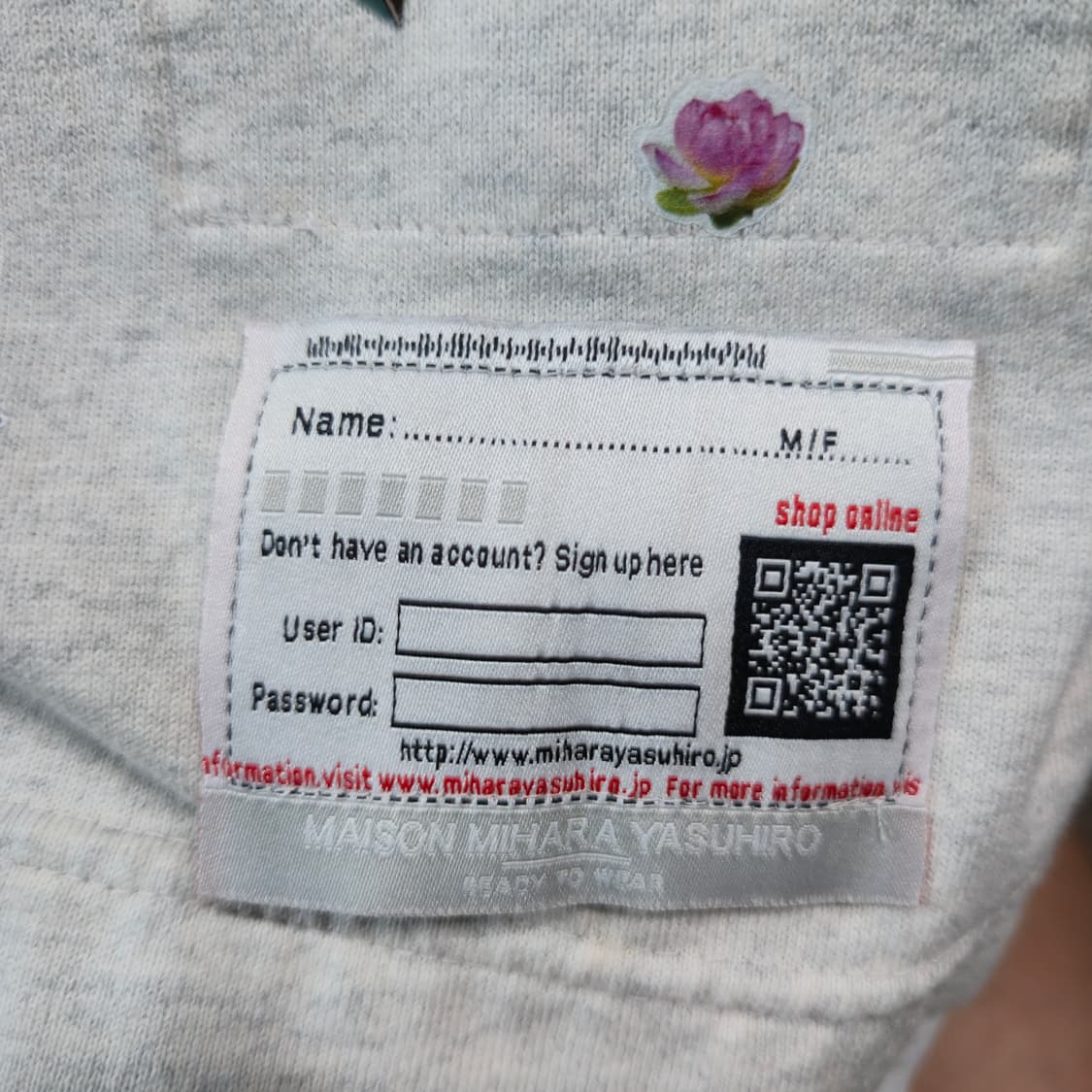 ​[정품] 메종 미하라 야스히로 오버사이즈 로고 티셔츠 - 화이트 상품이미지2