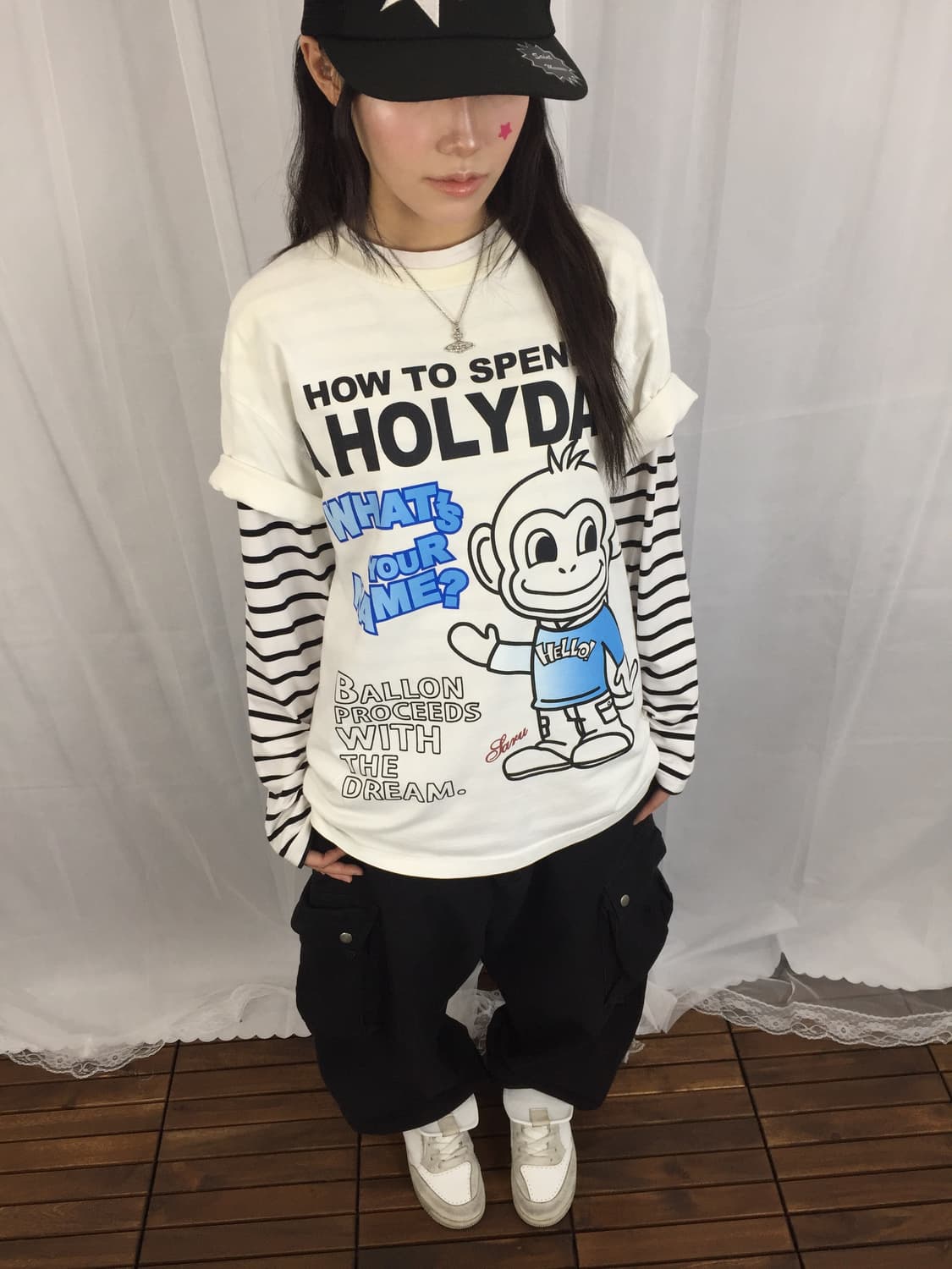 00s Grass Hopper Monkey Graphic Tee 상품이미지2