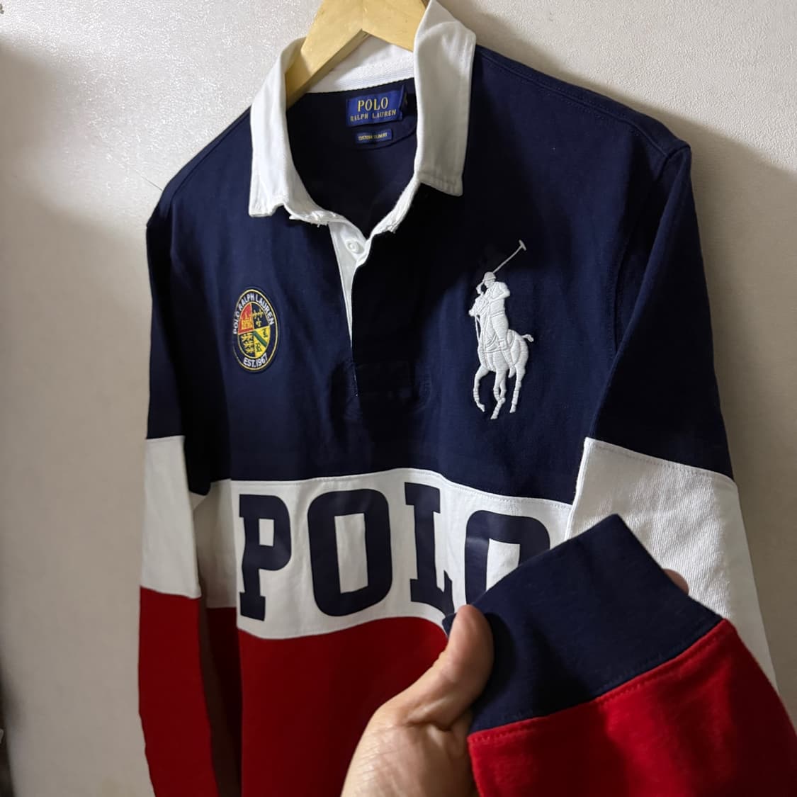 폴로 랄프로렌 빅포니 럭비 카라티셔츠 커스텀 L (남성 100-105) 상품이미지7