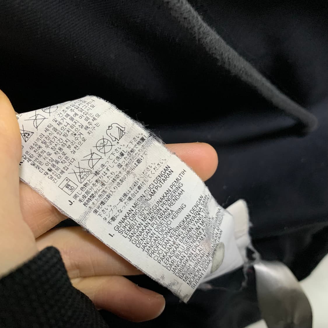 리바이스 빈티지 후드 패딩 버튼 점퍼 블랙 네이비 L 상품이미지10