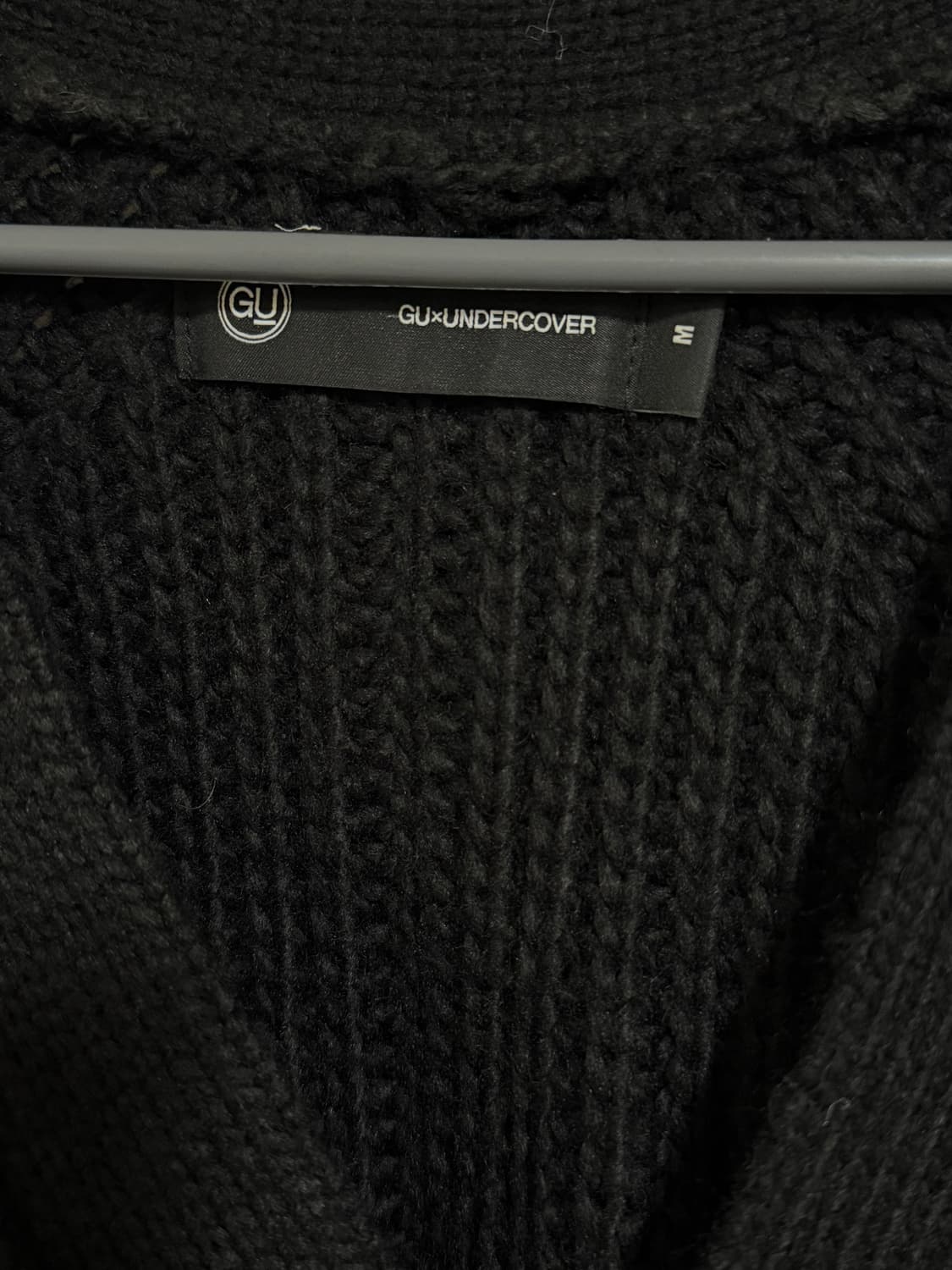 UNDERCOVER X GU 언더커버 지유 가디건 블랙 m 상품이미지2