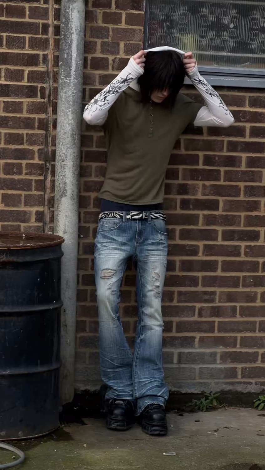 Jaded london 플레어진 상품이미지1