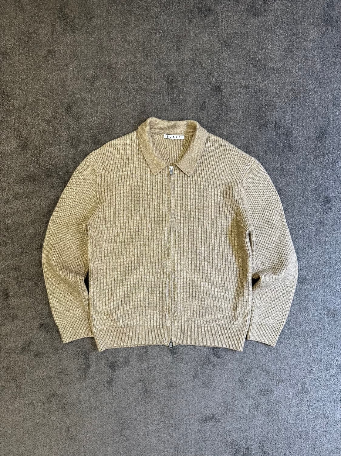 수아레 카라 투웨이 집업 니트 L 상품이미지1