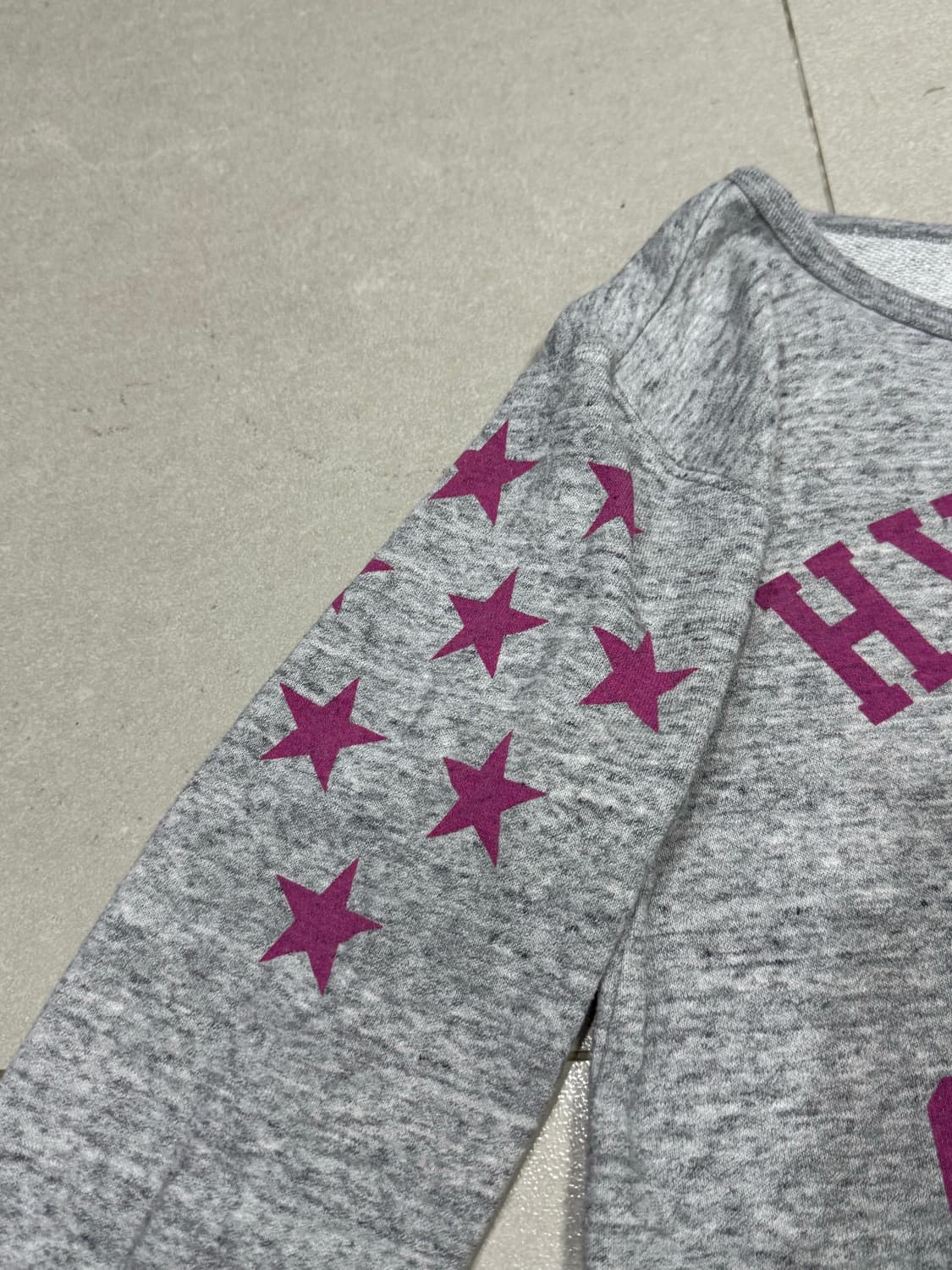 히스테릭 글래머 아카이브 무수한 핑크 별과 퍽베어 맨투맨 스웨터 상품이미지3