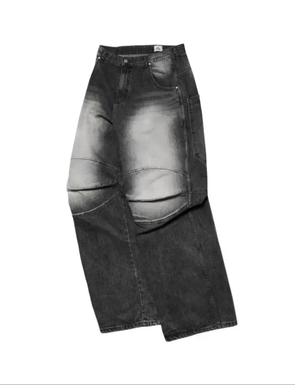 Mjd 3D 데님 블랙 팬츠 M 상품이미지1