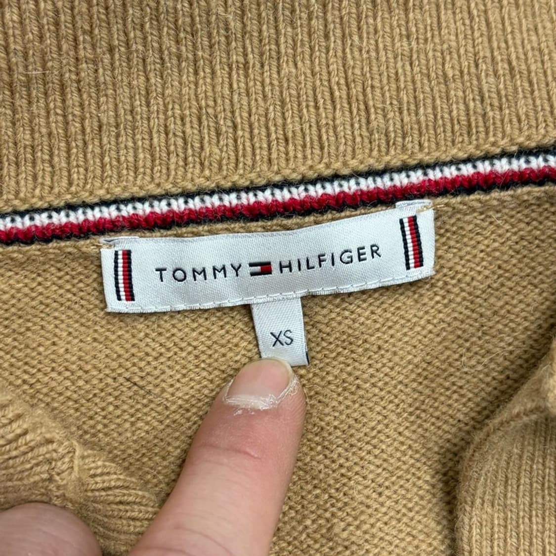 타미힐피거 카라 울 니트 v1632 상품이미지5