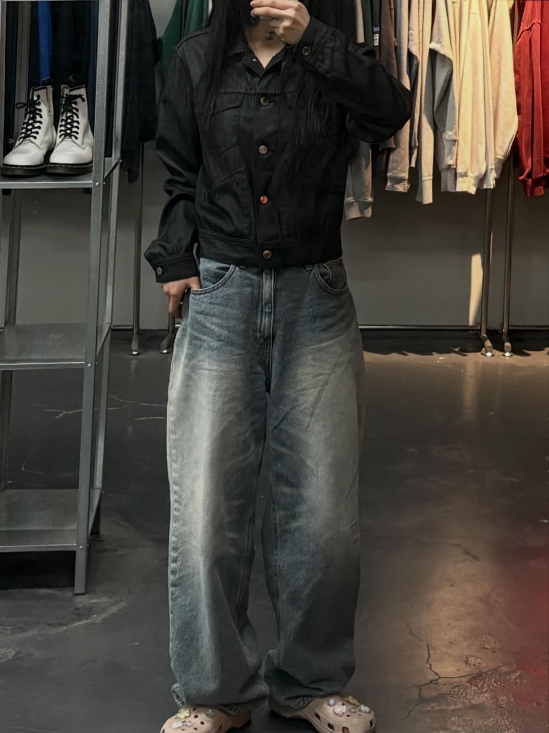 폴로랄프로렌스포츠 생지 블랙데님 자켓 A3773 상품이미지1