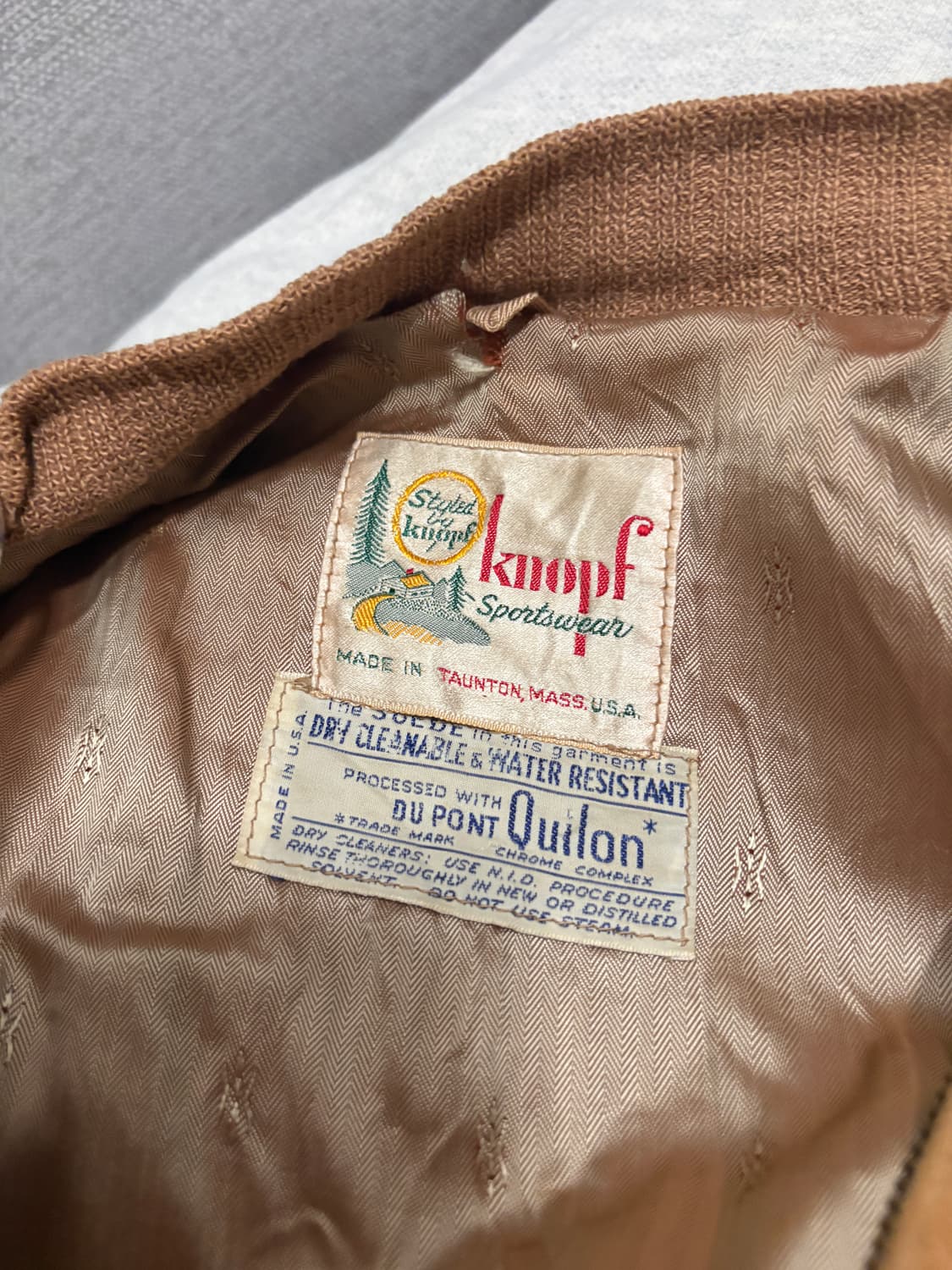 50s 스웨이드 가죽 자켓 상품이미지3