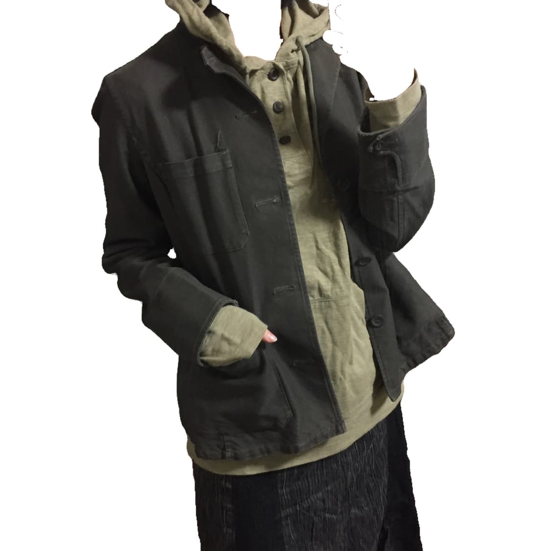 Brown cotton jacket 상품이미지3