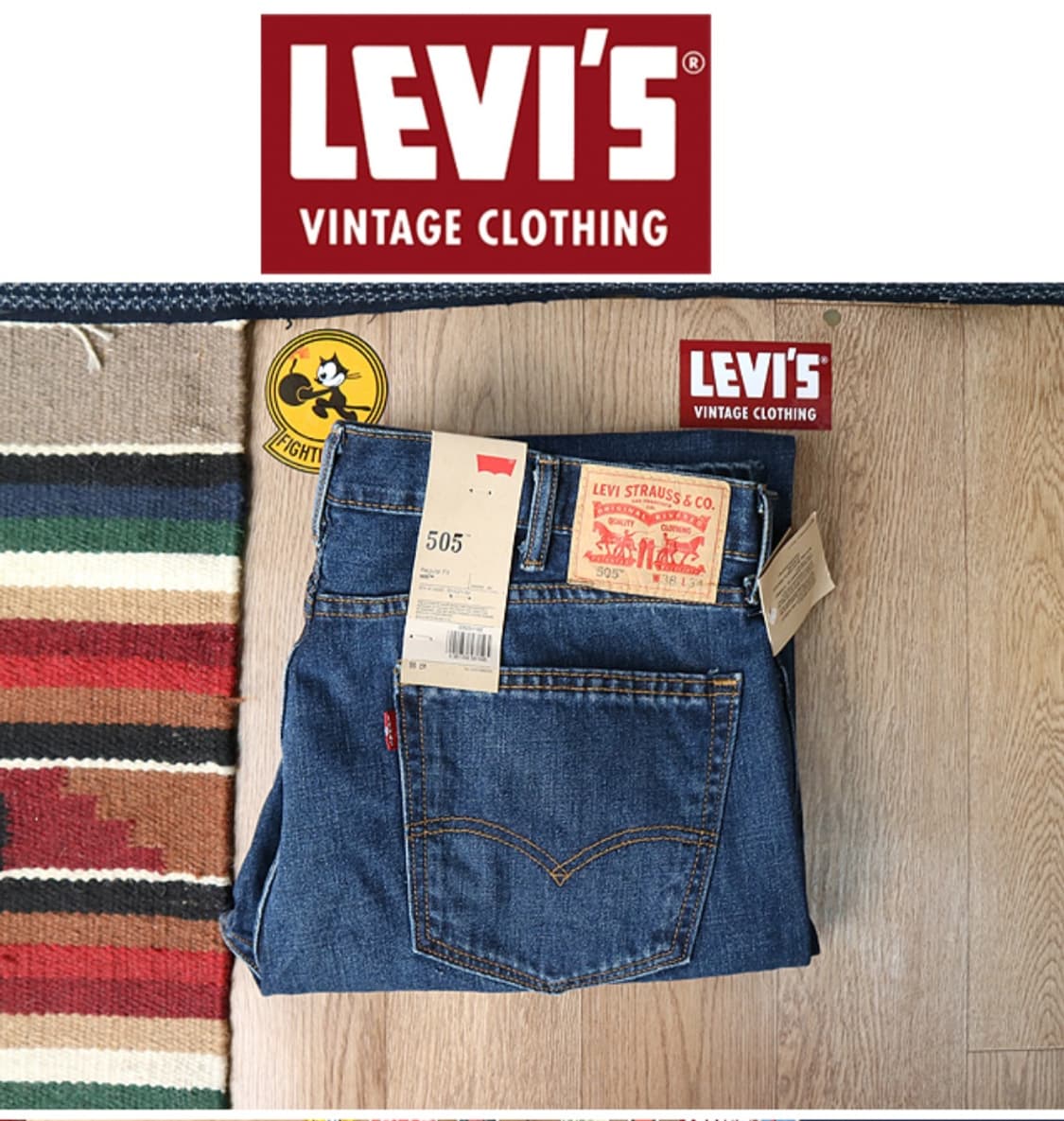 LEVIS 리바이스 505 데님 38사이즈 새제품 상품이미지1
