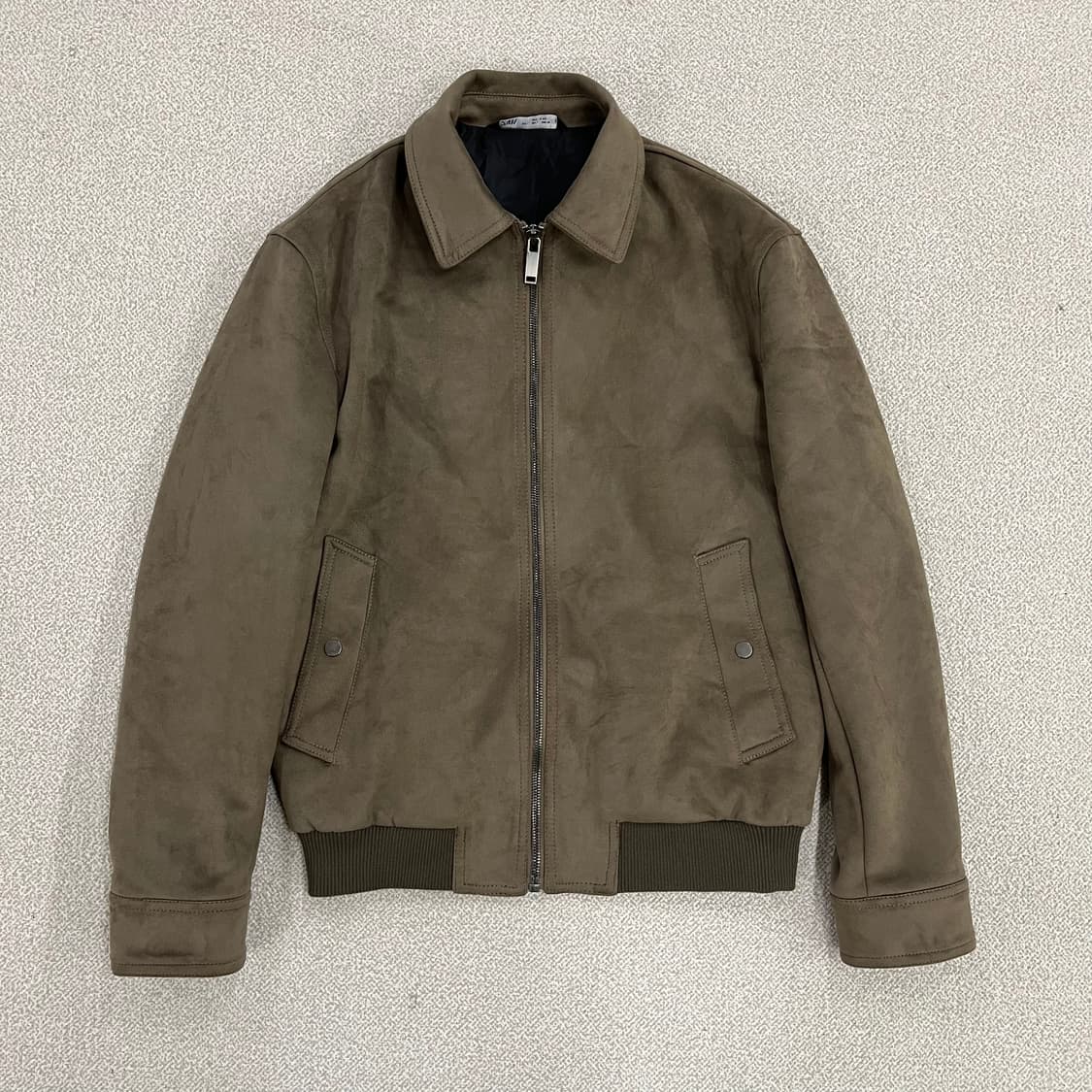 L 자라 라펠 카라넥 스웨이드 자켓 0209M1 상품이미지1