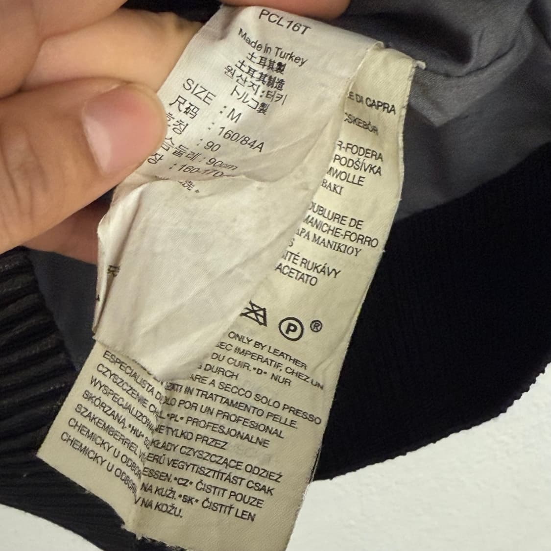 리바이스 블루탭 염소가죽 블루종 봄버 자켓 (M, 90) 상품이미지3