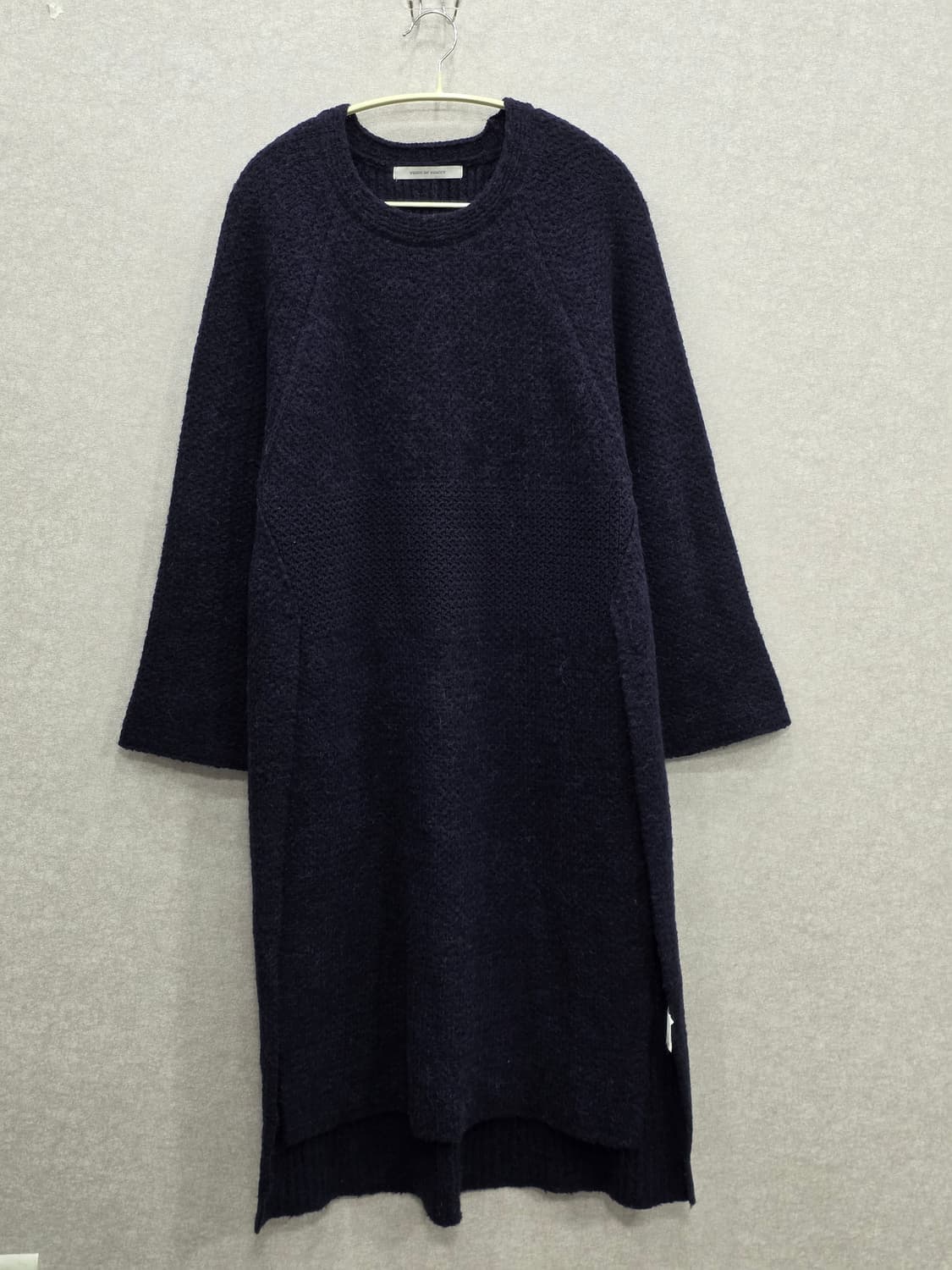 VOICE OF VOICES 알파카 니트 원피스 네이비컬러 (55~77) 상품이미지2