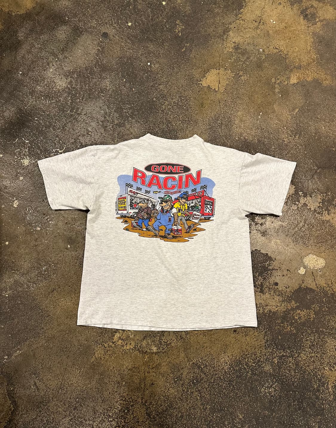 빈티지 90s 부바 베어 레이싱 티셔츠 상품이미지3