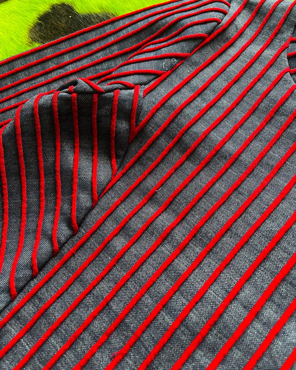 SHINNOSUKE by PETER 3D Stripe Denim Top 상품이미지5