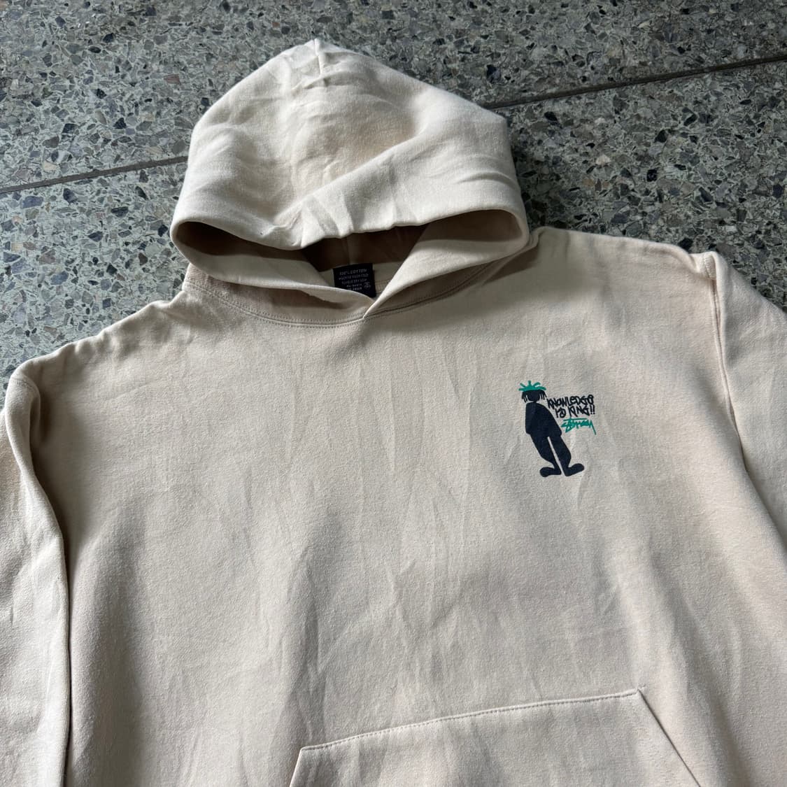 [L] 90s Stussy Knowledge Is King 후드티 상품이미지5