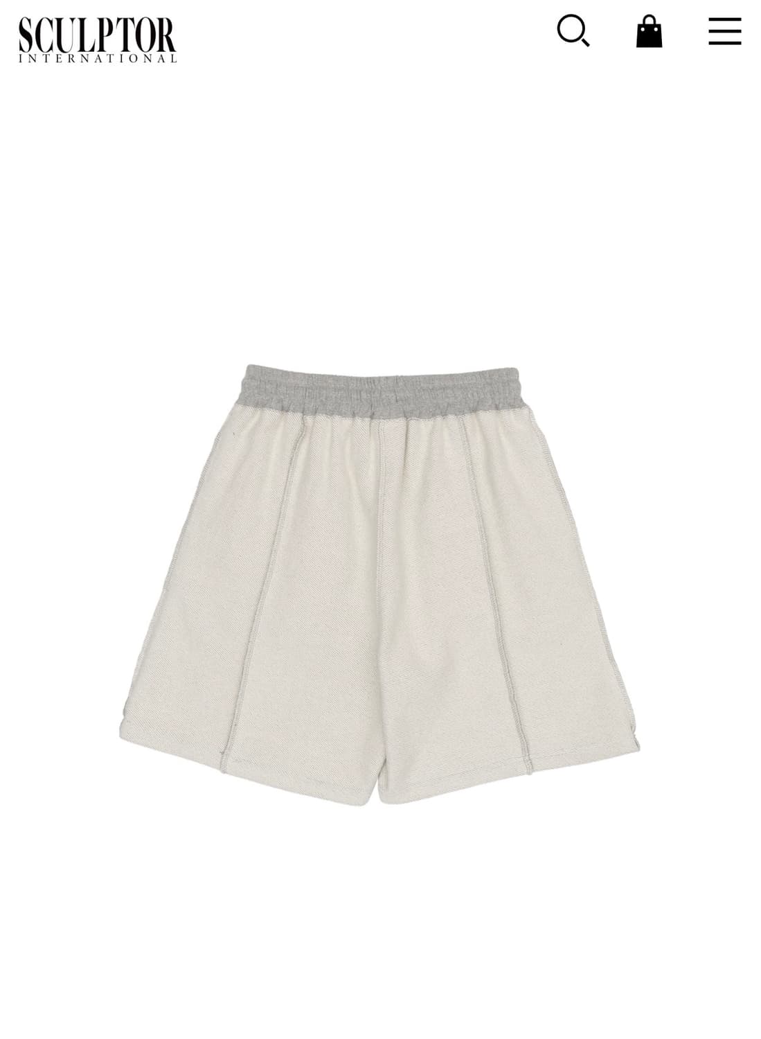 (새상품) SCULPTOR 스컬프터 인앤아웃 쇼츠 멜란지 리버스 상품이미지2