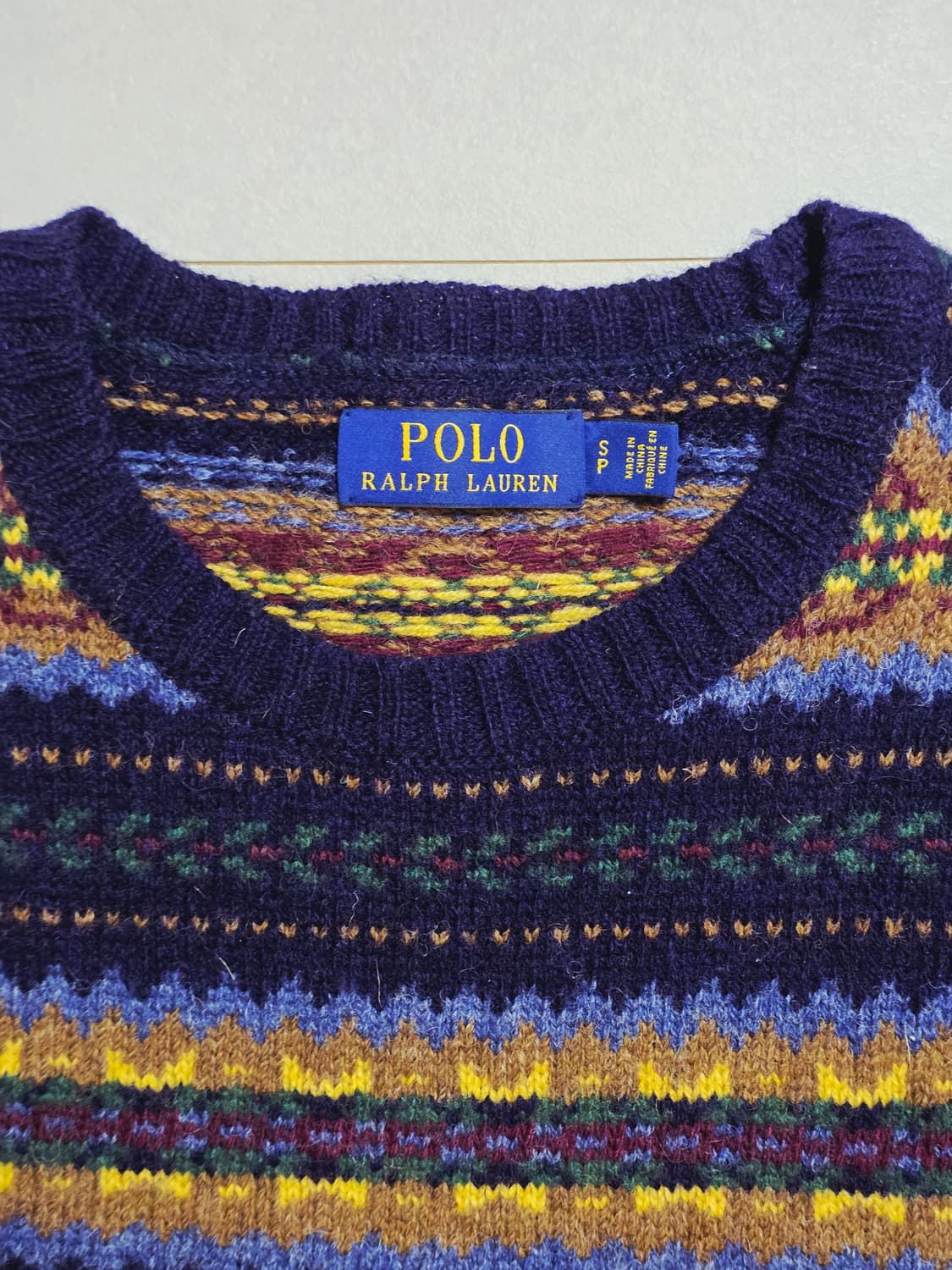 폴로 랄프로렌 페어아일 니트 S 상품이미지2