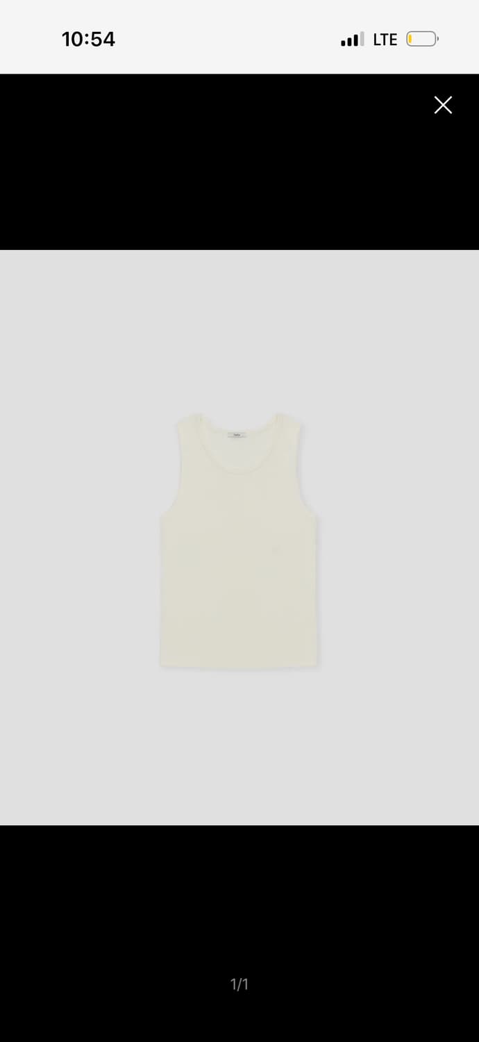 타일레 INSIGNIA RIB SLEEVELESS TOP CREAM 3 상품이미지1