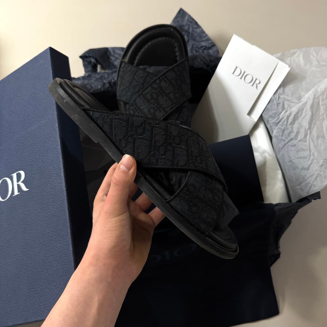 [백화점판/43]디올 오블리크 알리아스 슬리퍼 상품이미지4