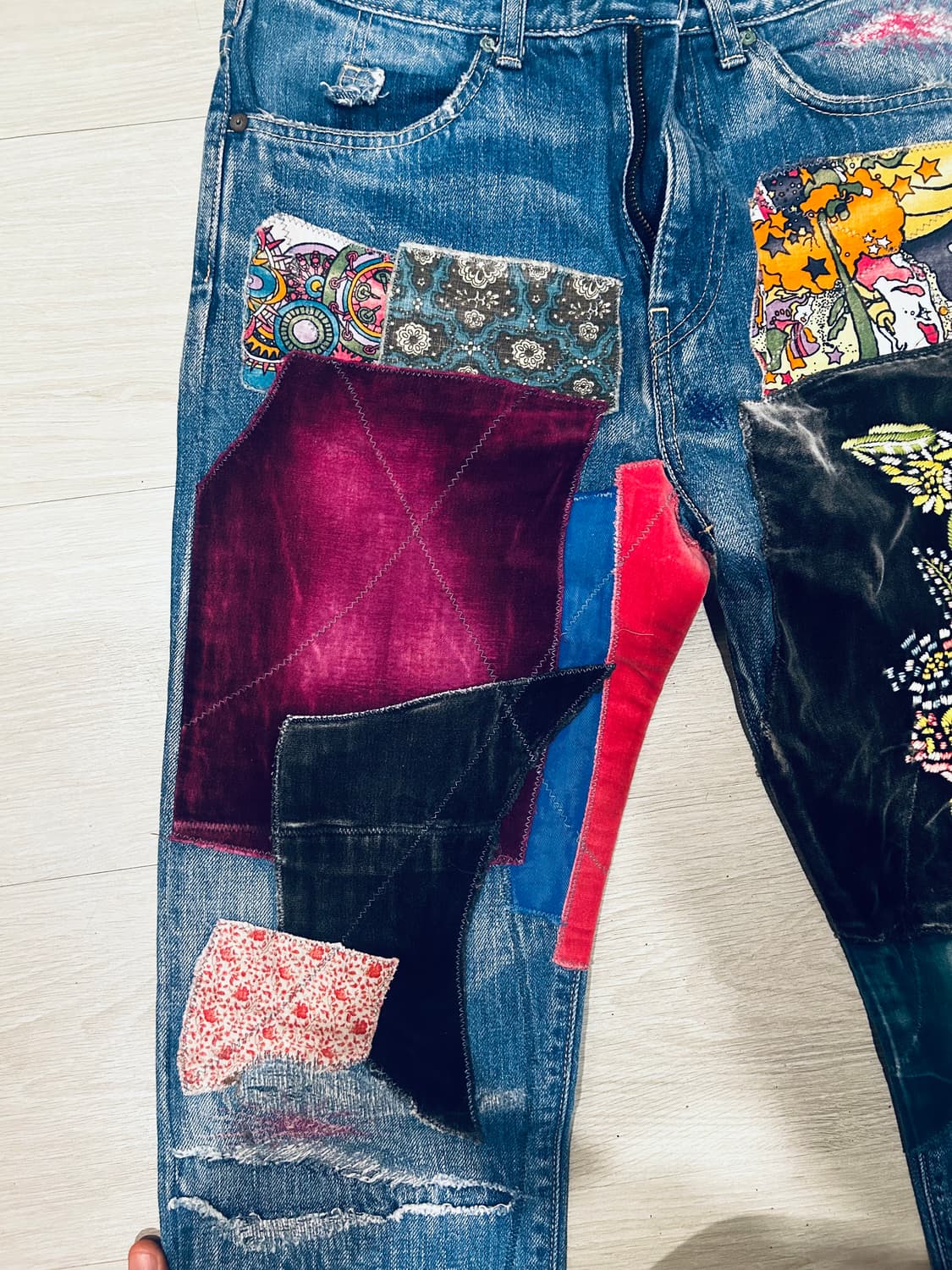 캐피탈 패치워크 데님 32 상품이미지3