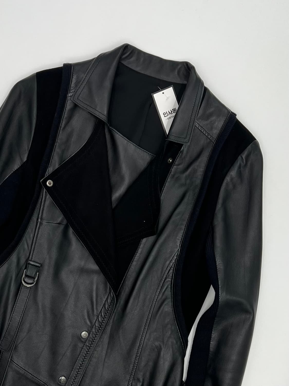 빈티지 우먼 레더 자켓 상품이미지2