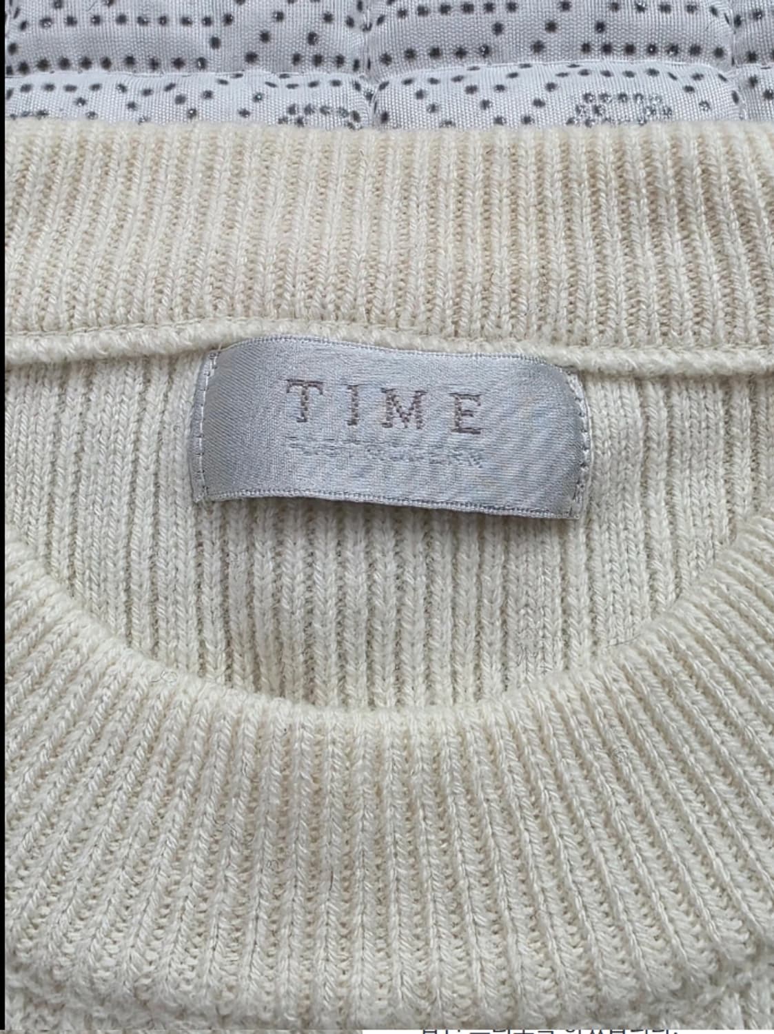 타임 TIME 아이보리 니트 100 FW2021 상품이미지7