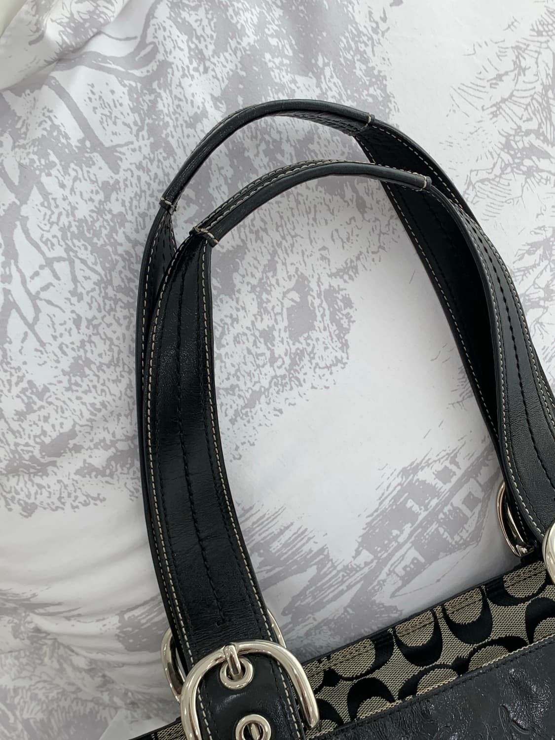 [S급] Coach Vintage Black Shoulder Bag 상품이미지4